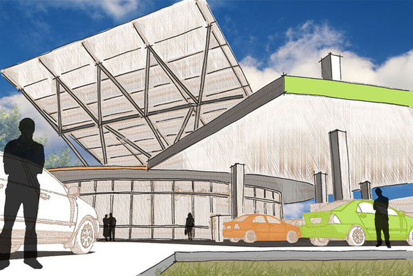 ARETZ architecture - design - engineering // Solartankstelle