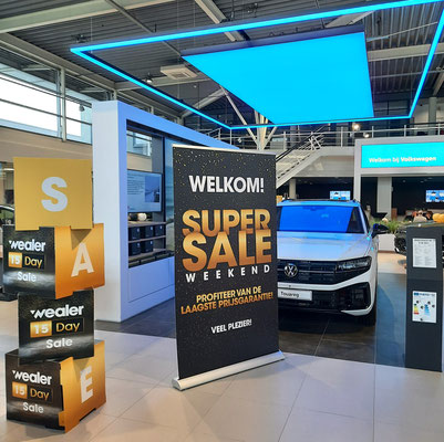 Automotive Sales Event / Super Sale Weekend - 1-2-3 november 2024 bij officieel Volkswagen-, Audi-, SEAT-, Škoda-, Volkswagen bedrijfswagen-dealer Wealer in Heerlen.