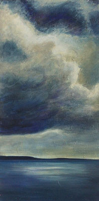 Stormy Weather l, 50 x 100 cm, Acryl/ Mischtechnik