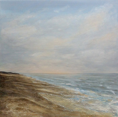 Meer Vll, 80 x 80 cm, Acryl/ Mischtechnik