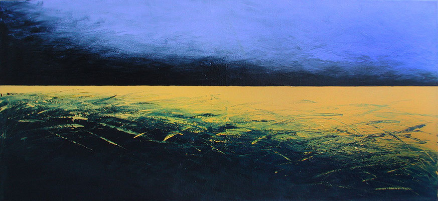 Was bleibt ..., 140 x 50 cm, Acryl