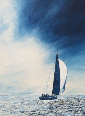 Raumschots, 60 x 80 cm, Acryl/ Mischtechnik