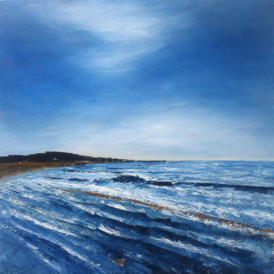 Meer V, 80 x 80 cm, Acryl/ Mischtechnik (verkauft)