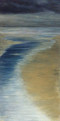 Stormy Weather llll, 50 x 100 cm, Acryl/ Mischtechnik