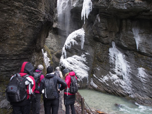 Partnachklamm im Februar 2020