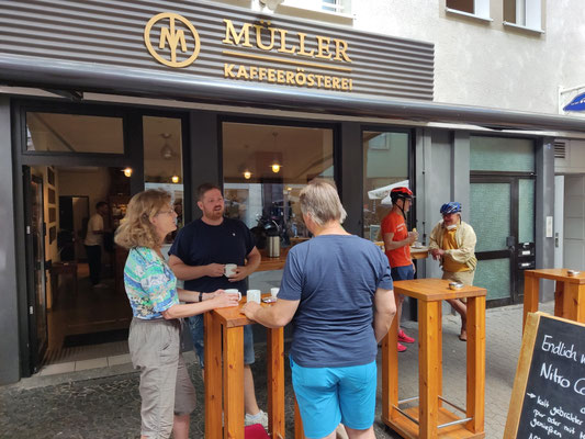 Danke für den Kaffee bei Rösterei Müller