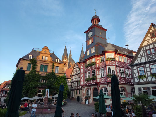 Abendessen am Marktplatz Heppenheim