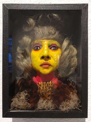 "Portrait d'indien ''  28 X 20 X 10 cm création signée 2016 Collection privée 