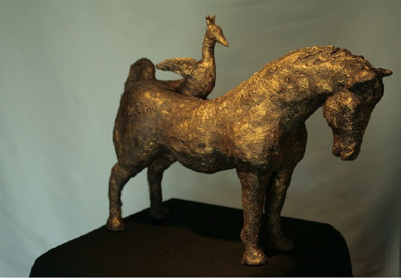 '' Cheval à l'oiseau '' 2012 collection privée