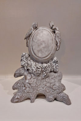 "Autoportrait aux perroquets " H 30 cm création signée 2023