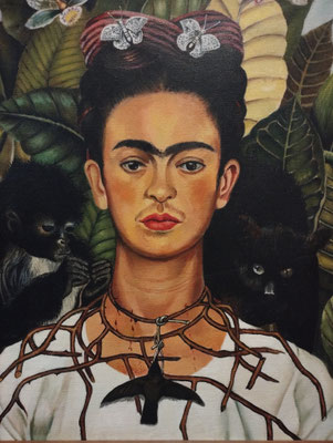 Frida Kahlo - Selbstbildnis mit Dornen-Halsband (Foto CC0)