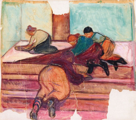 Putzfrauen im Treppenhaus - Edvard Munch (Foto: CC0) - Praxis für Psychotherapie, Barbara Schlemmer, Dipl. Psychologin