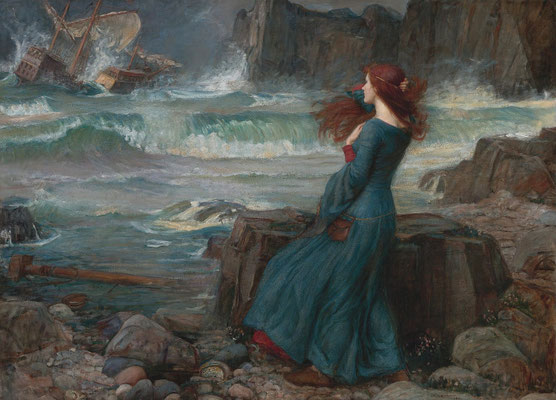 Miranda und der Sturm - John William Waterhouse (Foto: CC0) - Praxis für Psychotherapie, Barbara Schlemmer, Dipl. Psychologin