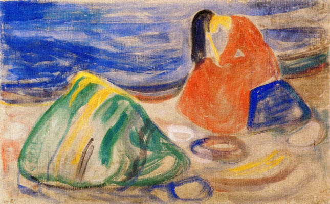 Melancholie - Edvard Munch (Foto: CC0) - Praxis für Psychotherapie, Barbara Schlemmer, Dipl. Psychologin