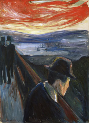 Verzweiflung - Edvard Munch (Foto: CC0) - Praxis für Psychotherapie, Barbara Schlemmer, Dipl. Psychologin