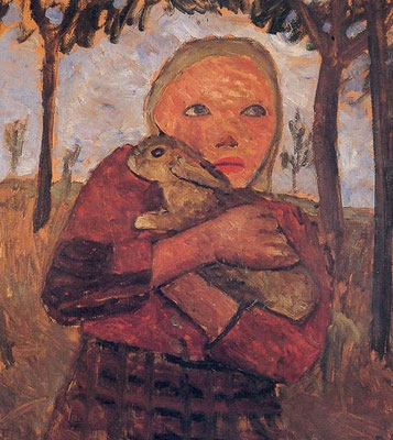 Mädchen mit Kaninchen - Paula Modersohn-Becker (Foto: CC0) - Praxis für Psychotherapie, Barbara Schlemmer, Dipl. Psychologin