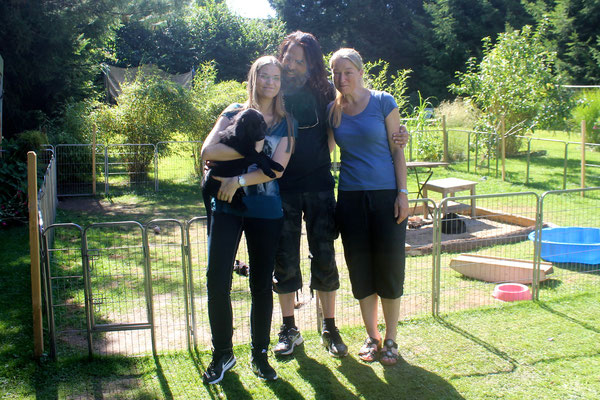 Lilly (Anneliese) mit Claudia, Carsten und Tochter Vivien