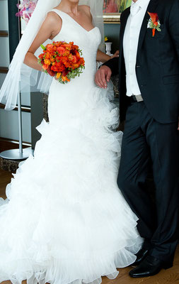 Букет невесты и бутоньерка, автор: флорист Лена 29149452