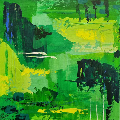 Nr. 602, 25x25, Leinwandkarton, Acryl