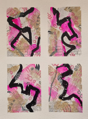 Nr. 575, 40x30, Papier, mixed media