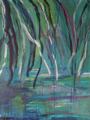 Nr. 407, Lianen, 80x60, Acryl, LW