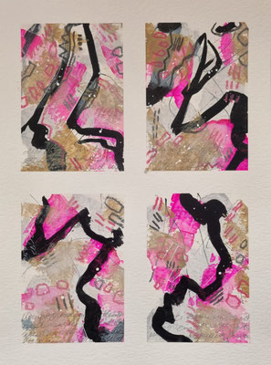 Nr. 574, 40x30, Papier, mixed media
