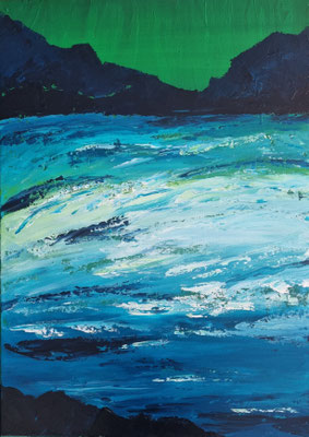 Nr. 609, 70x50, Acryl, Leinwand