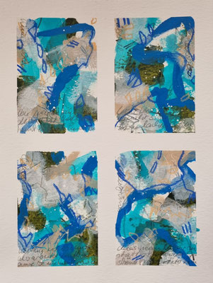 Nr. 573, 40x30, Papier, mixed media