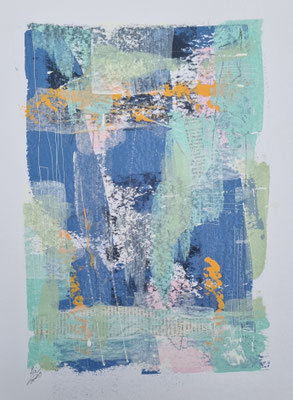 Nr. 556, 40x30, Papier, Acryl
