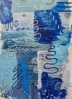 Nr. 534, 17x12, Papier, Mischtechnik