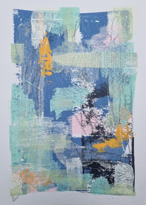 Nr. 557, 40x30, Papier, Acryl