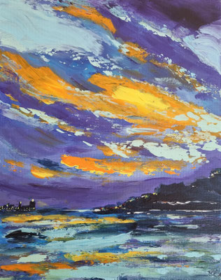 Nr. 470, 30x24, Acryl, Leinwandkarton