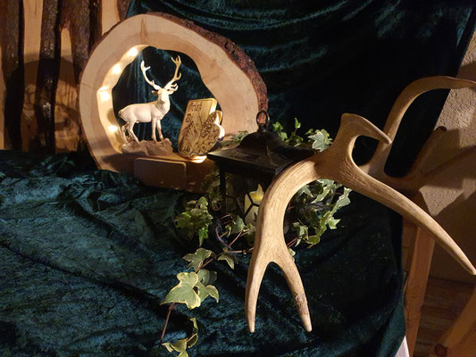 Jagdtrophäen, Geburtstagsgeschenk, personalisierte Geschenke aus Zirbenholz