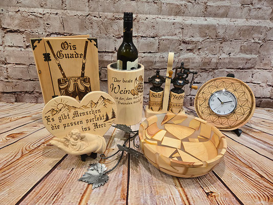 Originelle Geschenke aus Zirbenholz