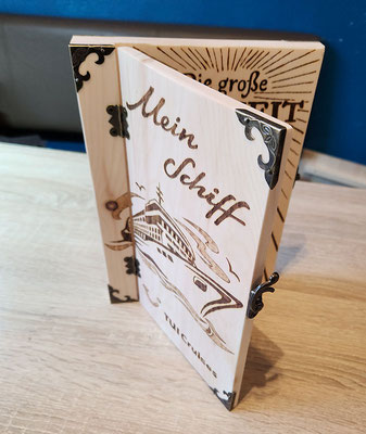Zirbenbuch als Geschenk für Taufe, Hochzeit, Firmung, Erstkommunion, zum Zeugnis