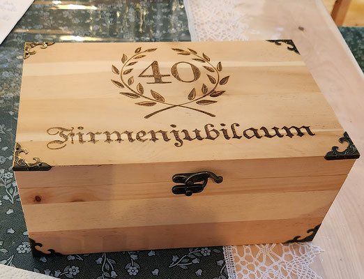 Schatztruhe als Geldgeschenk zum runden Geburtstag