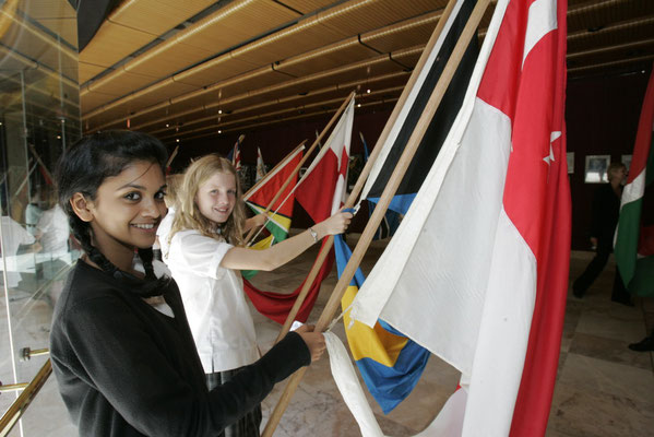 Our proud NSW Public School students as flag bearers of the Commonwealth of Nations