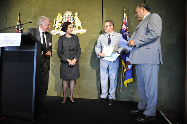 Recipients of the Australia Youth Trust special grant to the Samoan Government and the 'One Laptop per Child' program