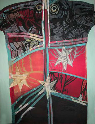 Wilde Venus 2008 / Farbpigmente, Acryl auf Leinwand, 120x90cm