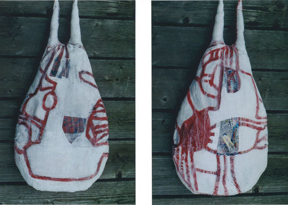 2000 - Stoff,Füllmaterial,Gips,-Acryl - 67x32x8cm