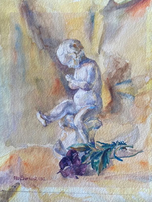 Putte, Otto Eberhardt, 1952, Aquarell, Papier, 30x40cm, ID1821