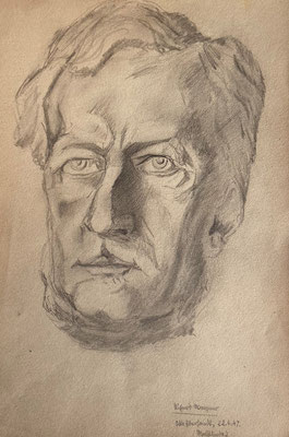 Richard Wagner, Otto Eberhardt, 1947, Zeichnung, Papier, 21x29cm, ID1800