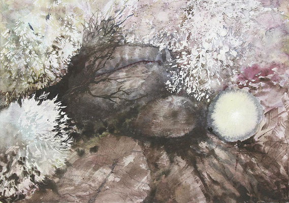 Mondruhe 2018 Tusche 25x35cm