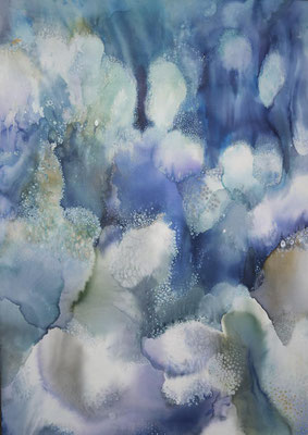 Ascension 2022 Tusche auf Leinwand 140x100cm