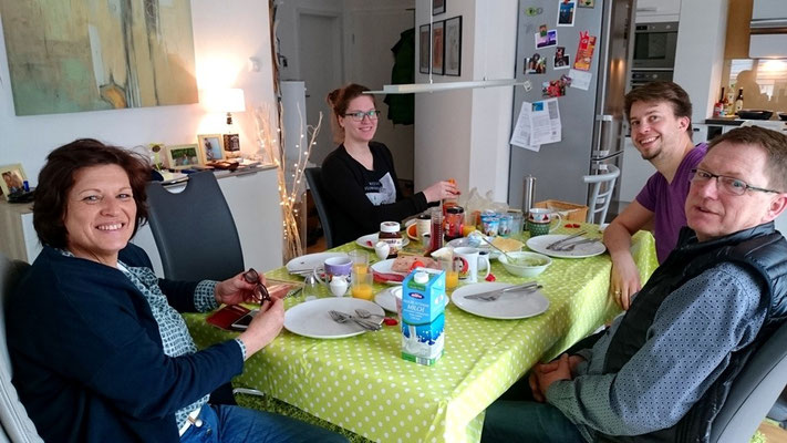 breakfast at my sisters home