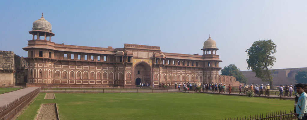 Agra Fort, here the builder of Agra Fort was inhabitted by his own son.