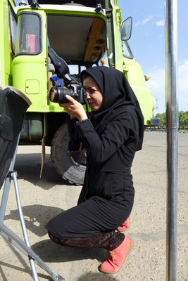 A photographer in Tehran.