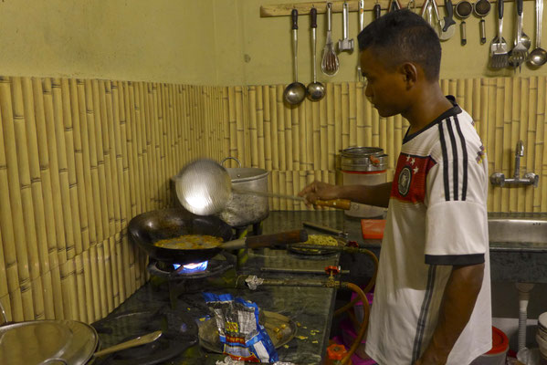 He fries our Pakodas.