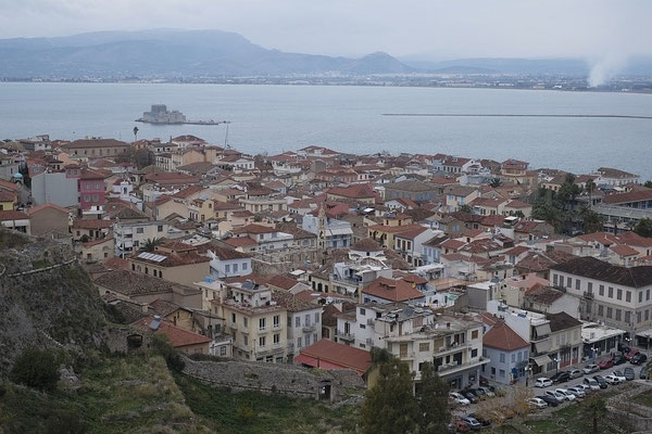 View from the Palamidi fortress to the city