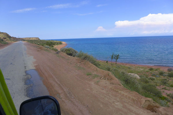 Then we saw the lake...